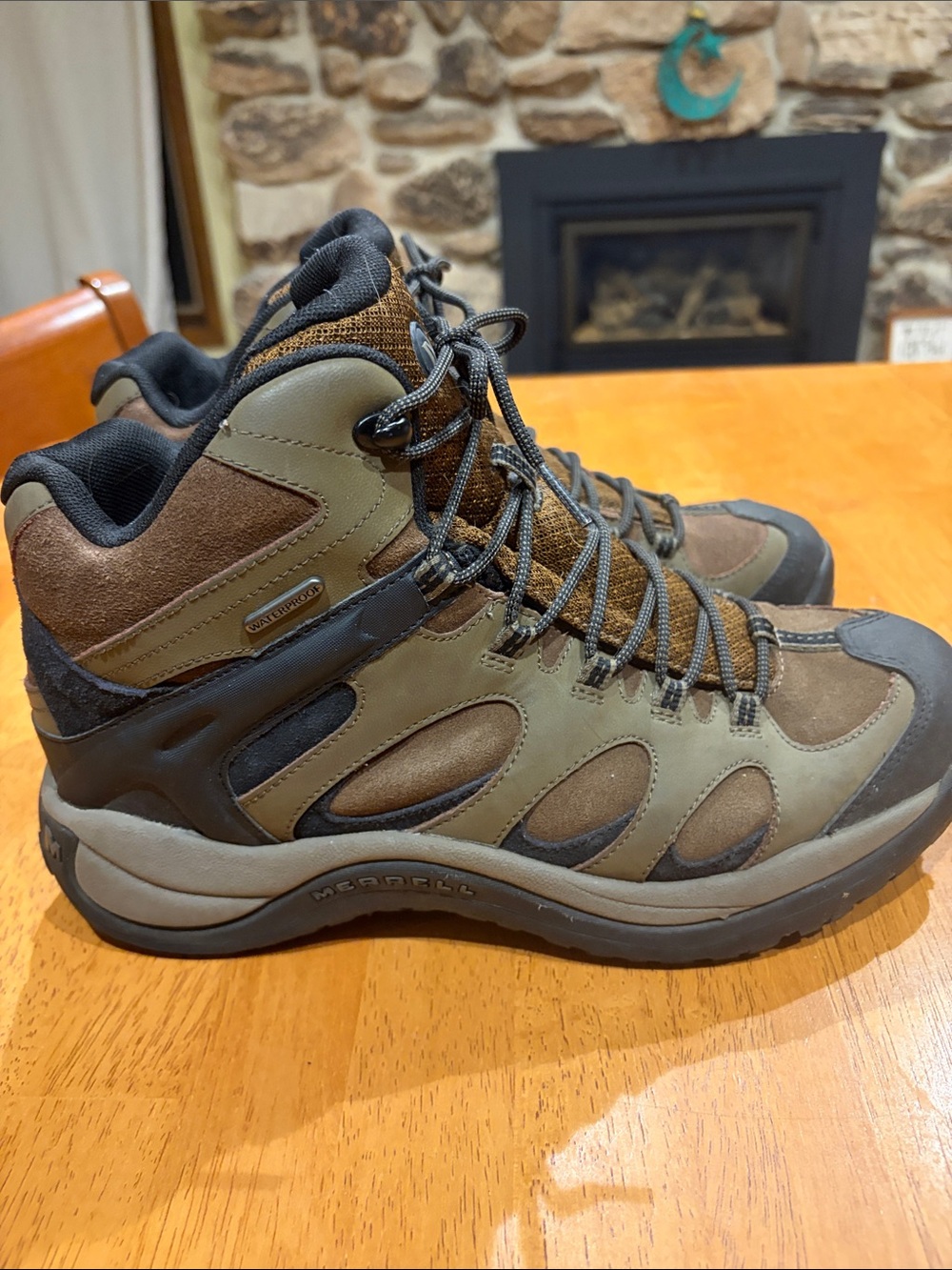 Merrell Reflex Men's Mid Men's Olive and Brown Waterproof Hiking Boots